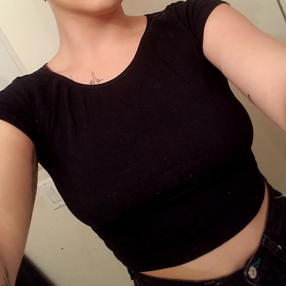 Black Crop Top